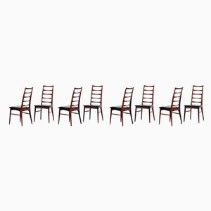 Danish Rosewood Chairs by Niels Koefoed, Set of 8