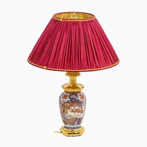 Lampe Imari en Porcelaine et Bronze Doré, 1880