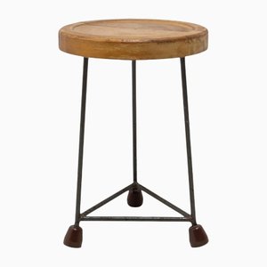 Tabouret Industriel Mid-Century, Tchécoslovaquie, 1950s