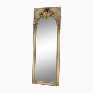 Large Mid-Century Modern Gilt Wooden Frame Full-Length Floor Mirror, 1950s