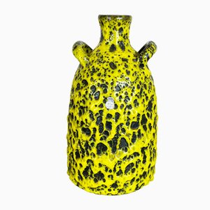 Vintage Pottery Fat Lava Vase from ES Keramik, Germany, 1960s