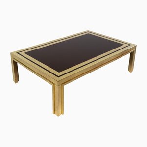 Gold Brass Coffee Table from Maison Jansen, 1970