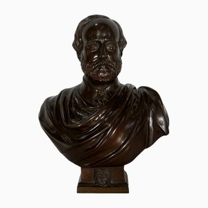 JL Véray, Le Comte de Chambord, Fin 19ème Siècle, Buste en Bronze