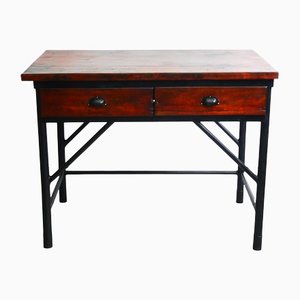 Antique 2-Drawer Workbench Desk