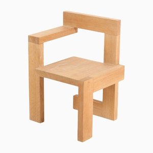 Modernist Oak Steltman Chair by Gerrit Rietveld, 1963