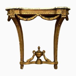 Louis XVI Console in Giltwood, 1850-1880