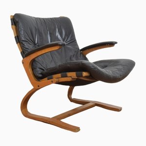 Mid-Century Norwegian Lounge Chair by Elsa & Nordahl Solheim for Rybo Rykken & Co