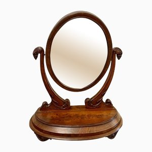 Miroir de Coiffeuse Antique en Acajou