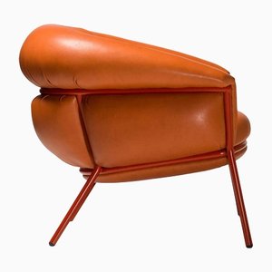 Grasso Orange Armchair by Stephen Burks