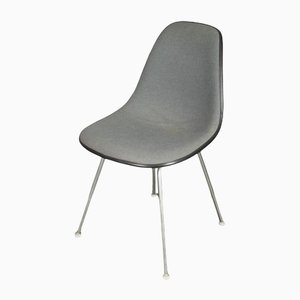 Silla DSX vintage en negro y gris de Eames para Herman Miller