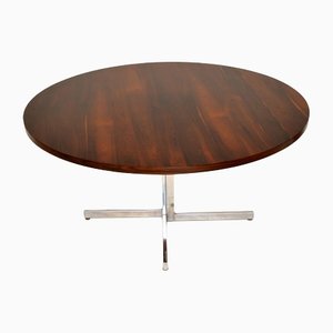 Vintage Wood & Chrome Dining Table from Pieff, 1960s