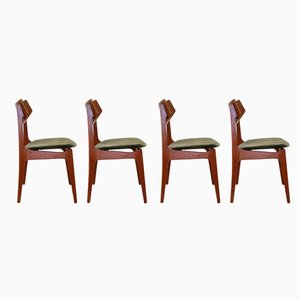Teak Chairs by Erik Buch, Denmark, 1960, Set of 4