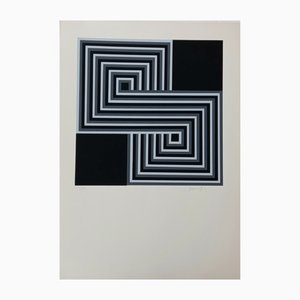 Fernanda Fedi, Composición abstracta, años 70, Serigrafía