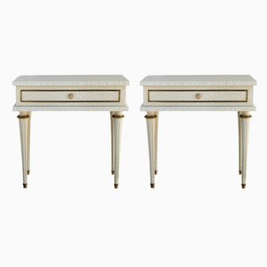 Mid-Century Bedside Table, France, 1950s, Set of 2