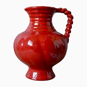 Rote Keramik Krug