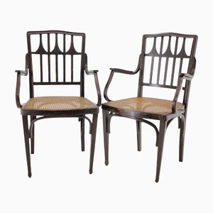 Fauteuils No. 327 par Koloman Moser pour J & J Kohn, 1900s, Set de 2