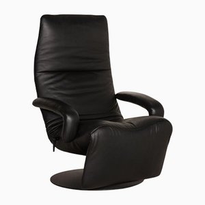 Schwarzer Leder Yoga Sessel mit Relax Funktion von Jori