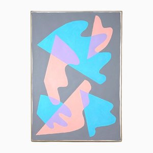Ryan Rivadeneyra, Pastel Wings and Shapes, 2021, acrilico