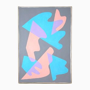 Ryan Rivadeneyra, Pastel Wings and Shapes, 2021, Pintura acrílica