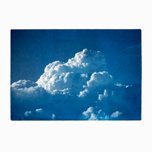 Kind of Cyan, Cloudy Sky, 2021, Cyanotype Print on Watercolor Paper