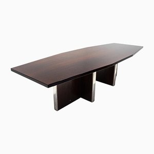 Mid-Century Modern Italian Wooden Conference Table from MIM, 1960s