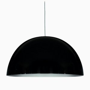 Suspension Lamp Sonora Medium Black by Vico Magistretti for Oluce