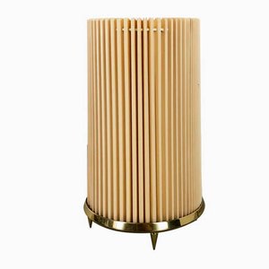 Modernist Table Light With Brass Base, Italy, 1970s