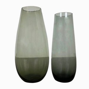 Vases Turmalin Vintage par Wilhelm Wagenfeld pour WMF, Allemagne, 1960s, Set de 2