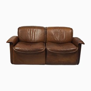 Buffalo Leather DS-12 Two-Seater Sofa from de Sede, 1970s