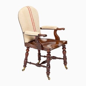 19th Century English Mahogany Armchair