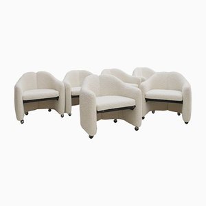 Moderne Italienische Mid-Century PS142 Stühle von Eugenio Gerli für Tecno, 6 . Set