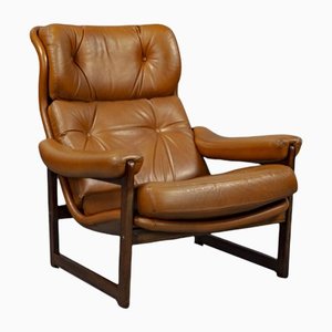 Mahogany Lounge Chair from Coja, 1980s
