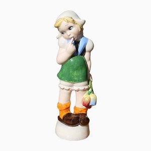 Child Figurine by Leopold Anzengruber, Italy, 1940s