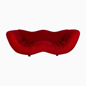 Red Fabric Laola Hookipa Two-Seater Couch from Bretz