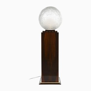 Molded Glass Ball on Tailor-Made Luminous Column from Sabino