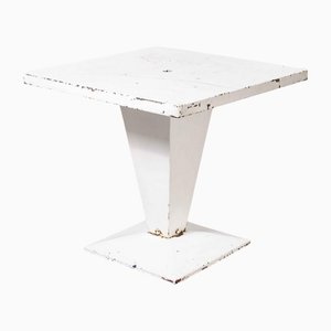 French White Kub Outdoor Table from Tolix, 1960