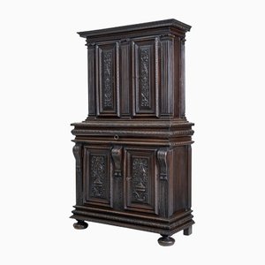 19th Century French Carved Walnut Cabinet