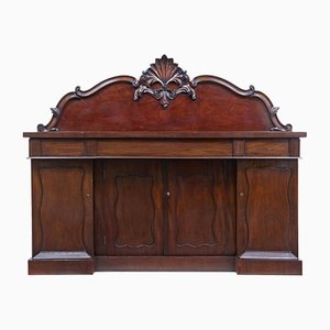 William IV Carved Mahogany Sideboard, 19th Century
