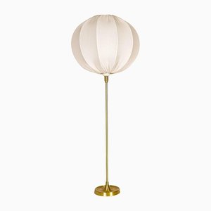 Large Brass Table Lamp by Aage Petersen for Le Klint, Denmark, 1970s