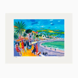 Jean Claude Picot, Costa Azzurra: Nice Promenade I, 1990, Litografia