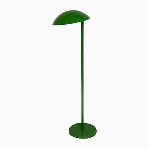 Moderne italienische Mid-Century Stehlampe aus grün emailliertem Metall, 1970er