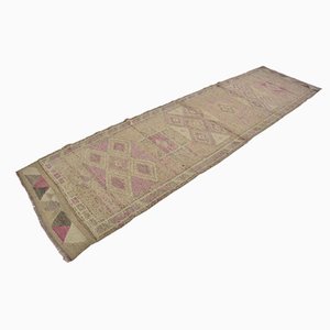 Brown Oushak Runner Long Runner Rug