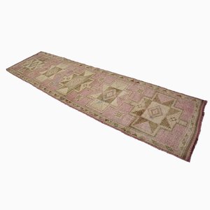 Tapis de Couloir Vintage Marron et Rose