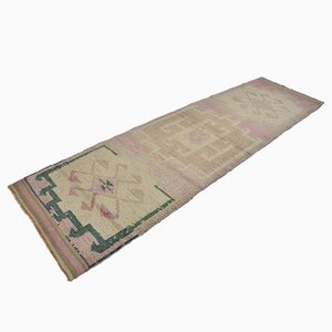 Tapis de Couloir Oushak Antique