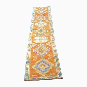 Tapis long en laine orange Boho Decor