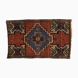 Turkish Door Mat, Small Rug, Entry Mat, Ethnic Rug, Oushak Rug, Outdoor Rug, Handmade Rug, Tribal Rug, Door Mat, 2′.8″x1′.7″ Feet, 86×52 Cm