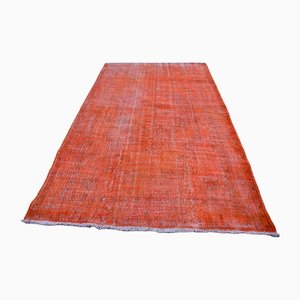 Vintage Orangenfarbener Teppich