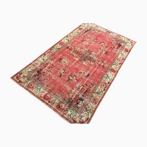 Türkischer Vintage Teppich in Rosa