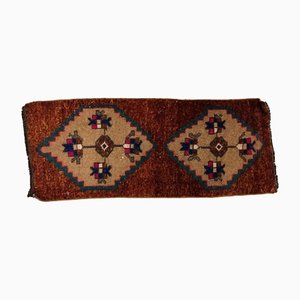 Kleiner handgefertigter türkischer Vintage Teppich aus Bronze