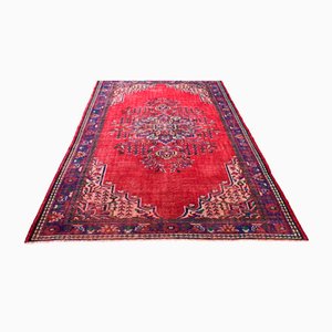 Roter türkischer Vintage Teppich